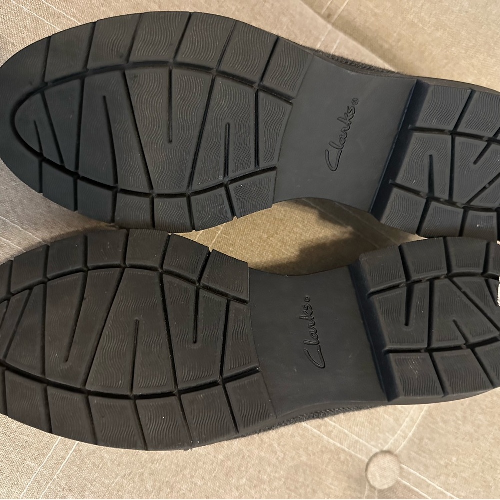 Clarks Tweed and Leather Loafers Size 10M - Picture 6 of 6